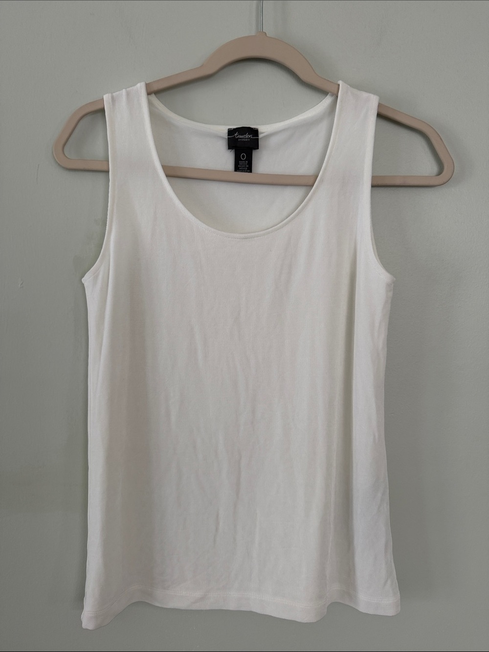 Everyday White Scoop Neck Tank Top by Carolyn Taylor